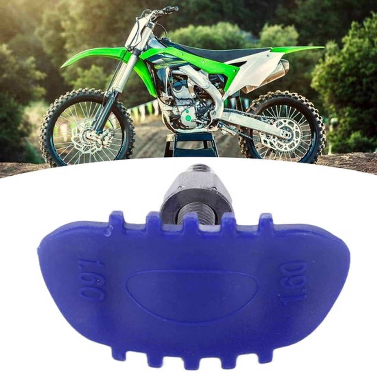 Wielslot Vervangingsonderdeel - Geschikt voor 2/4-takt 110cc/125cc - Motocross/Dirtbike - Achterwiel 80/100/12 - Tyre Bescherming - Hoogwaardige Nylon/Metaal - Velgslot