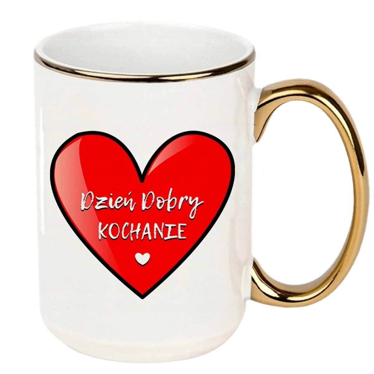 Keramische Mok 440ml met gouden accenten - Perfect cadeau