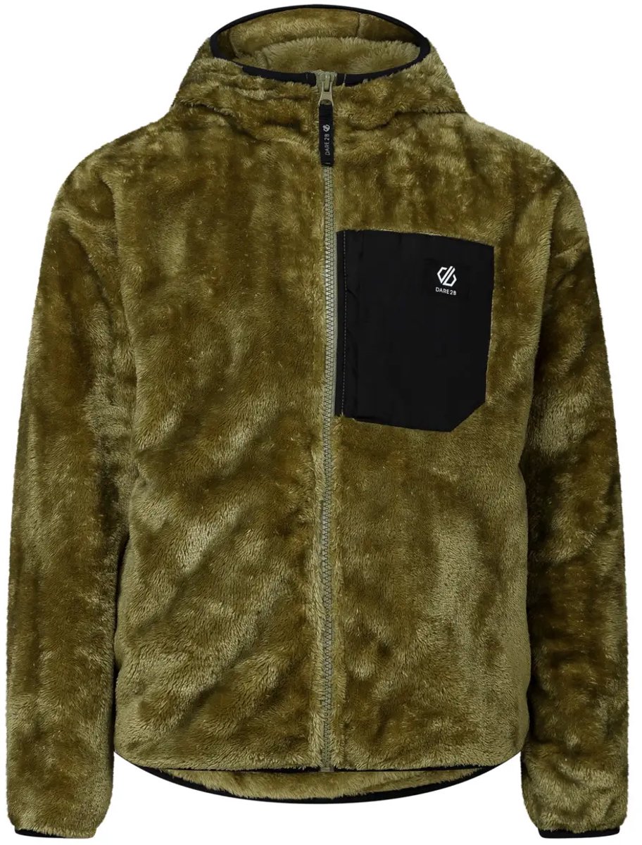 Dare2b Powder Fleece Met Volledige Rits 14 Years Jongen Zwart