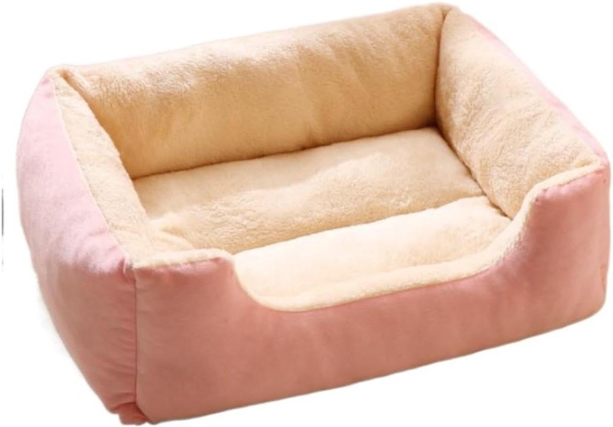 Huisdier Nest - Hondenmand Kattenbed - Comfortabel Slapen - Super Zachte Pluche - 42*35*8 cm - A