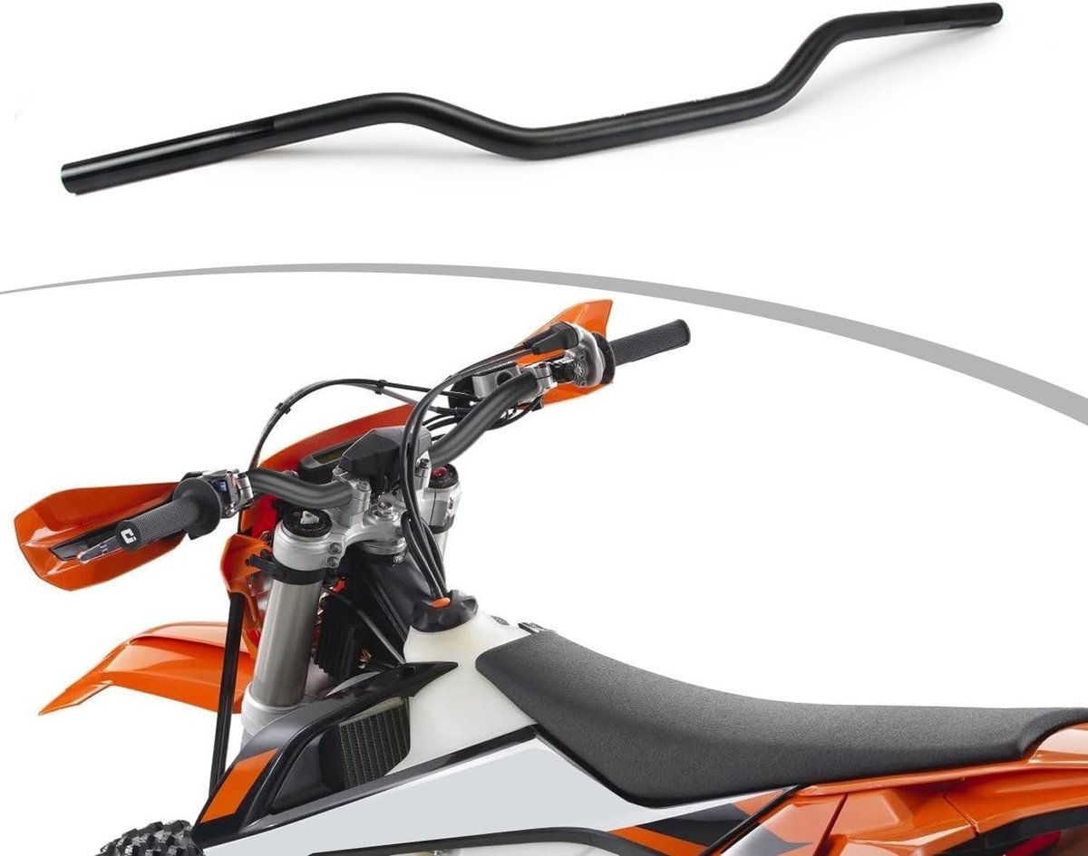 Universele 22 mm Motorhandgreep voor Quad, Fietsen en Dirt Bikes - Geschikt voor Yamaha, Kawasaki, Honda, Suzuki en meer - Zwart Motocross Accessoire