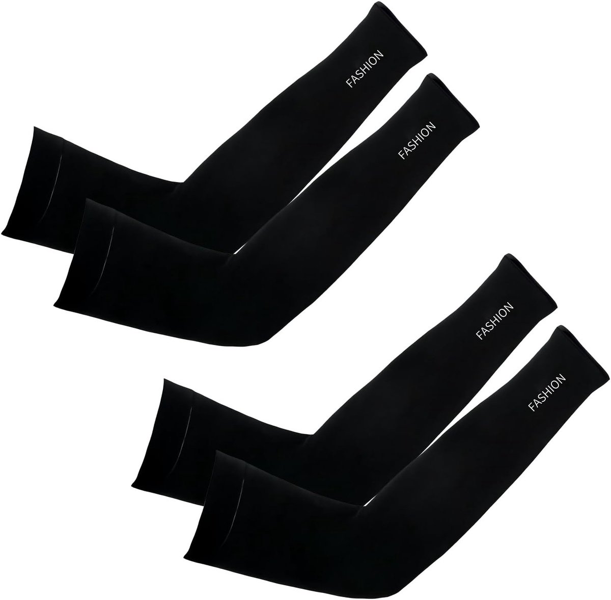Ademende en Koelende Anti-UV Arm Sleeves - 2 Paar Zonnebescherming voor Hardlopen, Fietsen en Tattoo Bedekking, Zwart