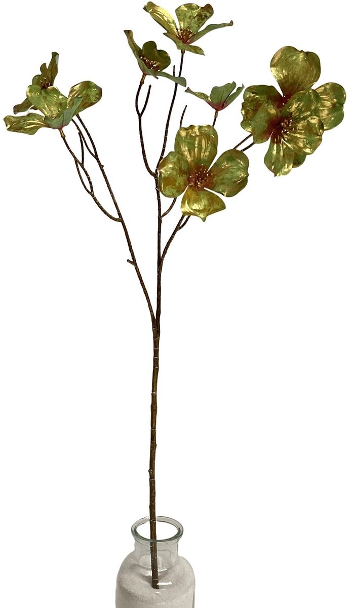 Kunsttak kornoelje glitter 74cm groen
