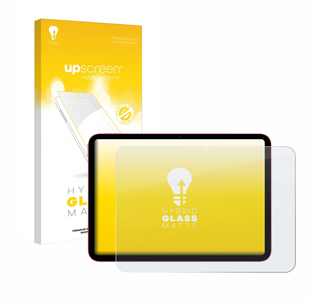 upscreen - Screenprotector voor Apple iPad 10.9" 2022 (10. Gen.) - Folie Beschermfolie Beschermglas matte