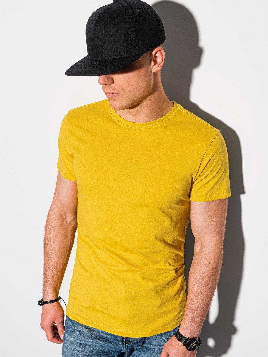 Ombre - Heren T-shirt - Shirt - Geel - Casual
