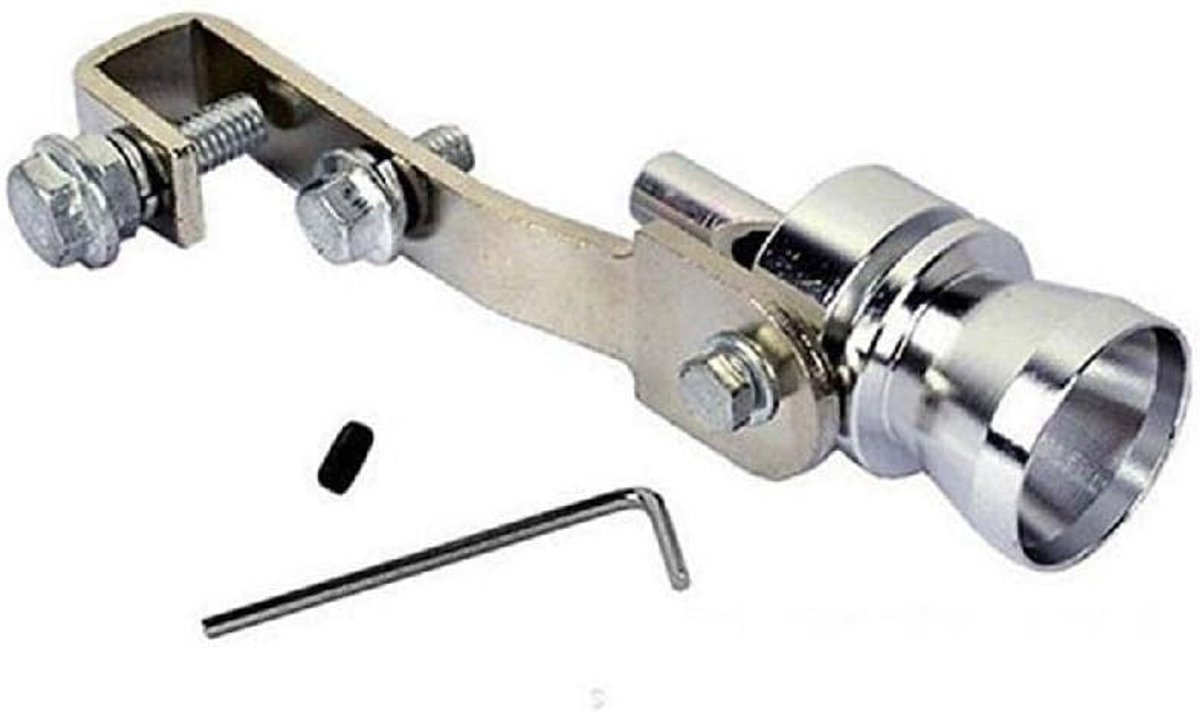 Turbo Sound Whistle voor Auto's - Geluidsimulator voor Uitlaatpijp, Aluminium Turbo Whistle voor ATV en SUV, Beschikbaar in Zwart/Rood/Zilver, Maten S/M/L/XL
