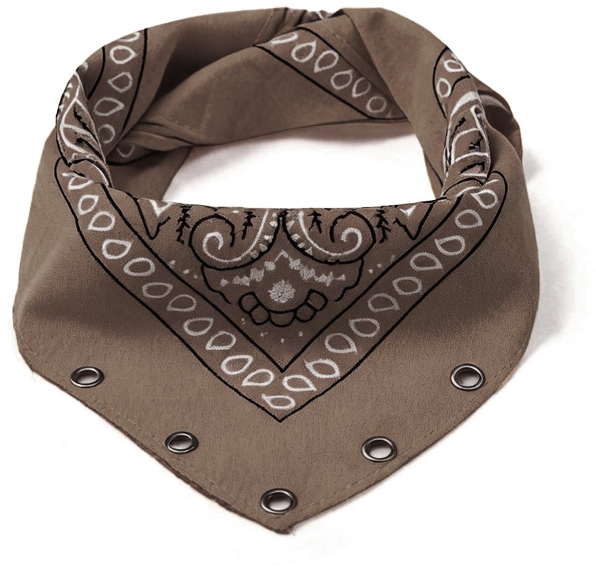 Zomersjaals met paisley-patroon, klassiek katoen, dagelijkse accessoires - Zwart