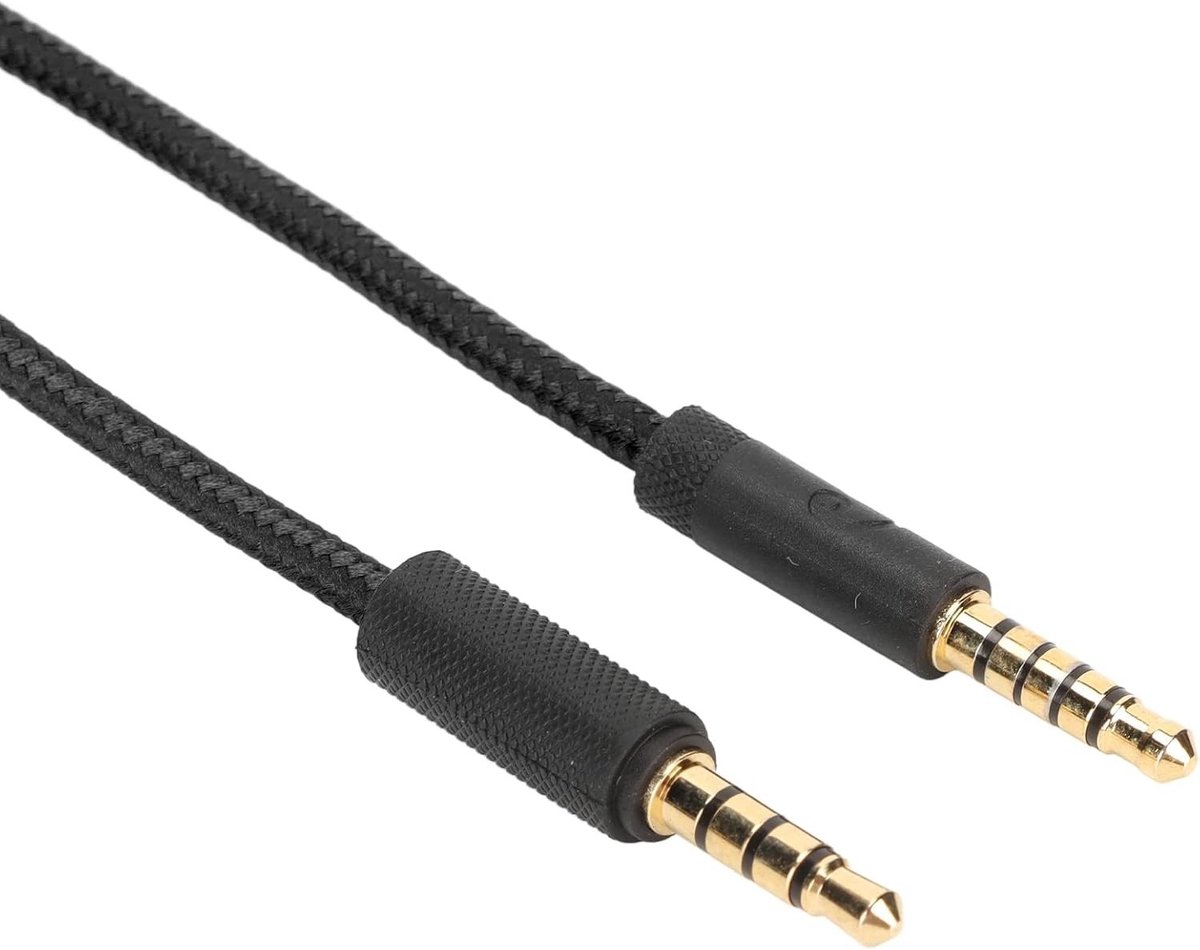 Vervangende audiokabel voor gamingheadsets met volumeregeling en mute-schakelaar, geschikt voor G Pro, G Pro X, G433 en G233 modellen (Zwart)