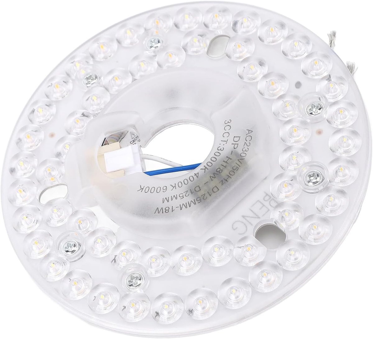 LED Plafondventilator Licht Retrofit Kit - Wit - 4,92 Inch - Dimbare Verlichting met Geheugenfunctie - Voor Plafondventilatoren
