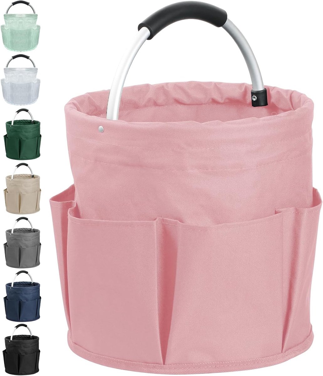 Gereedschapsmand - Roze - 28 x 28 x 28 cm - Opvouwbare Organizer van Slijtvast Materiaal - Voor Thuis, Winkelen en Picknicken