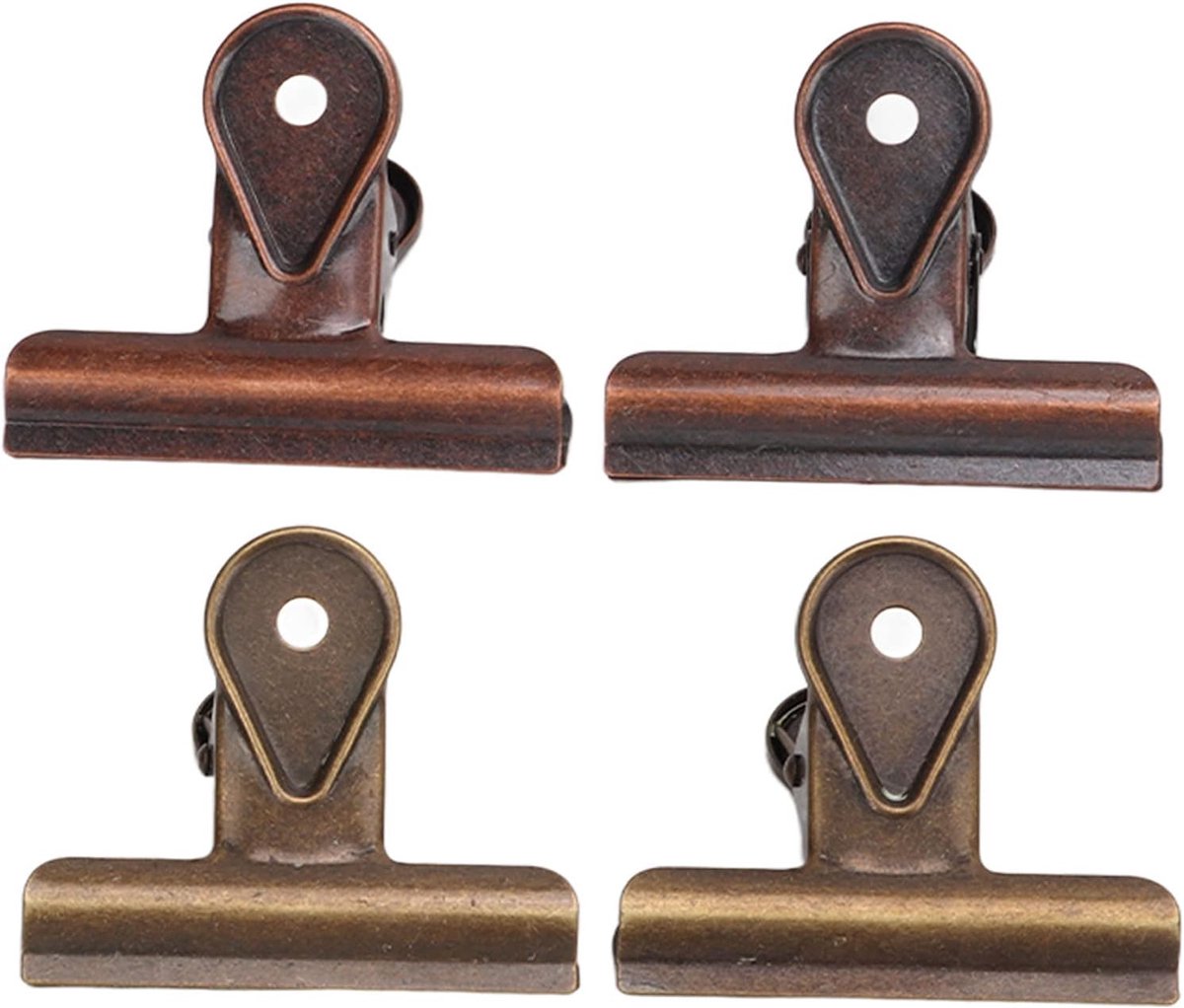 SnelShoppen - 4 Stuks Chipzak Clipset - Sterke Grip Voedselclips - IJzeren Kantoorclips - Multifunctionele Papieren Binderclips - Zware Magneetclips -