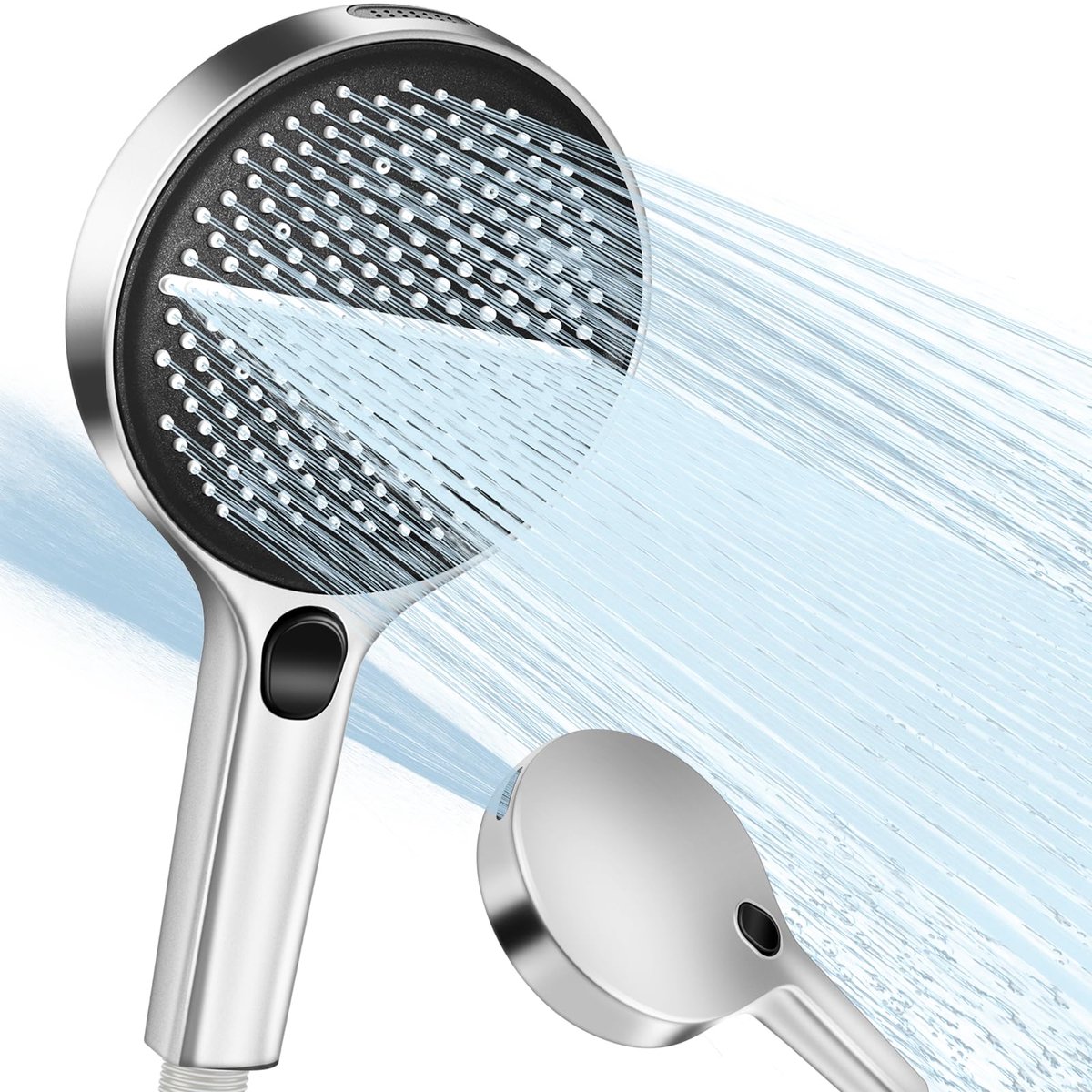 SnelShoppen - Hoge Druk Douchekop, Grote 150 mm Waterbesparende Regen Douchekop, 4 Jet Types, XXL Handdouche, Druk Verhogend, Eenvoudige Aanpassing, U