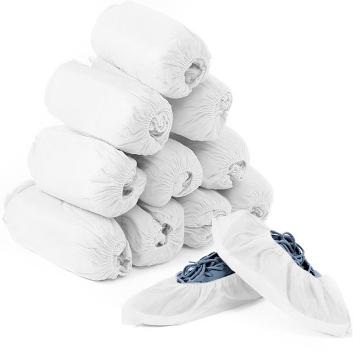 Wegwerp Overschoenen 100 Stuks - Waterdichte Schoenhoezen - Vliesstof - Vloerbescherming - Tapijtreiniging - Wit