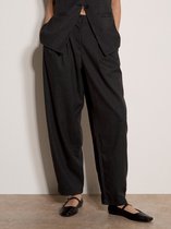 Ballonbroek met brede pijpen en krijtstreep