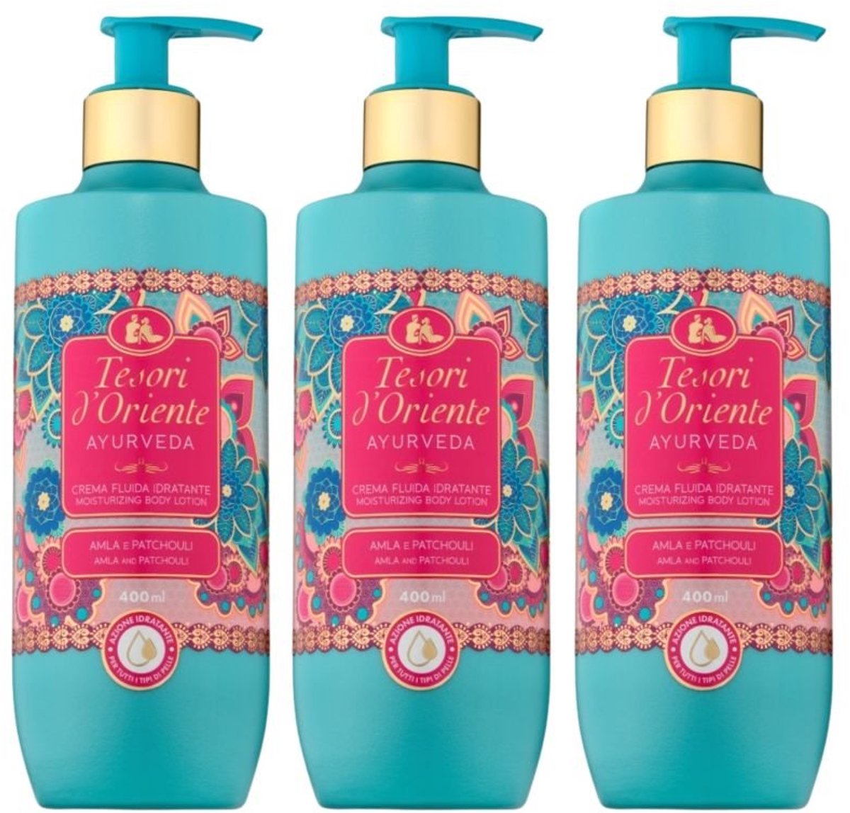 Tesori d’Oriente 3PACK Ayurveda Bodylotion 400ML