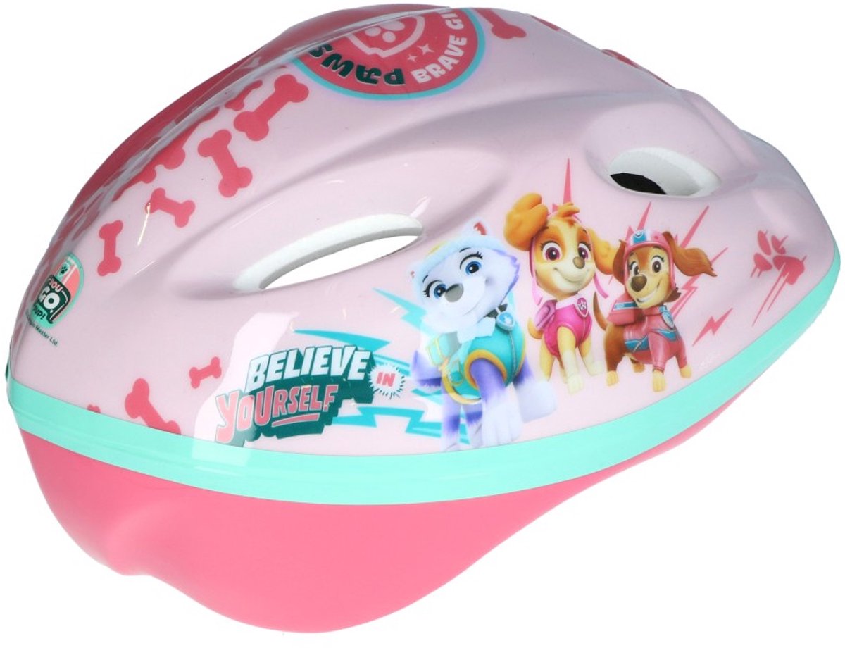 Paw Patrol Fietshelm - Kinderhelm - Geschikt voor Fietsen, Skaten & Steppen - Verstelbaar - Maat 52-56 cm - Roze