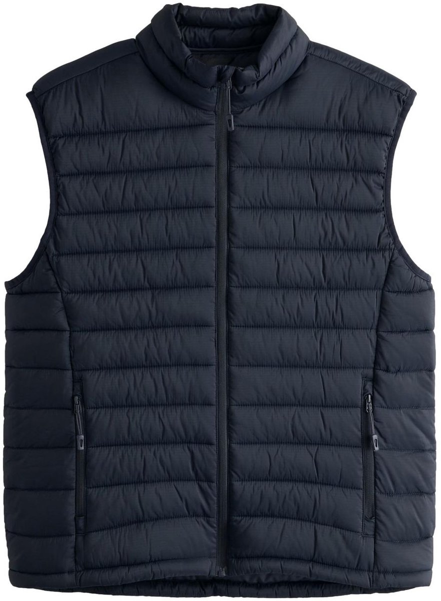 Next Heren Lichtgewicht regenbestendige gewatteerde bodywarmer Blauw