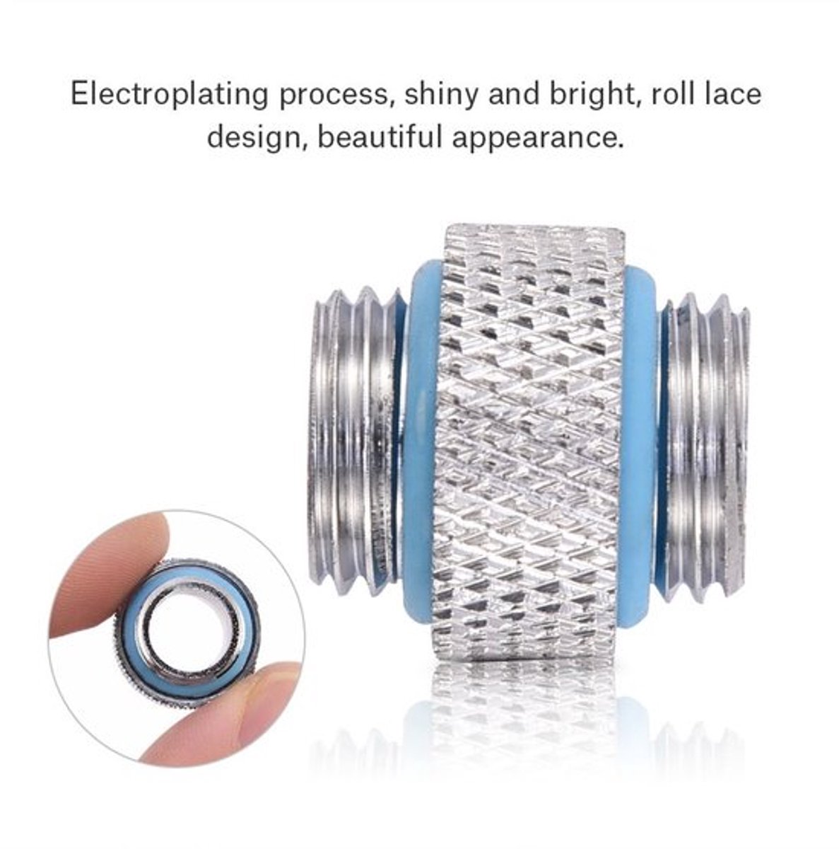2 pcs G 1/4 inch threaded plug fitting adapter - O-rings voor waterkoeling - Voor computer systemen - Hoge kwaliteit - Eenvoudig te insta...