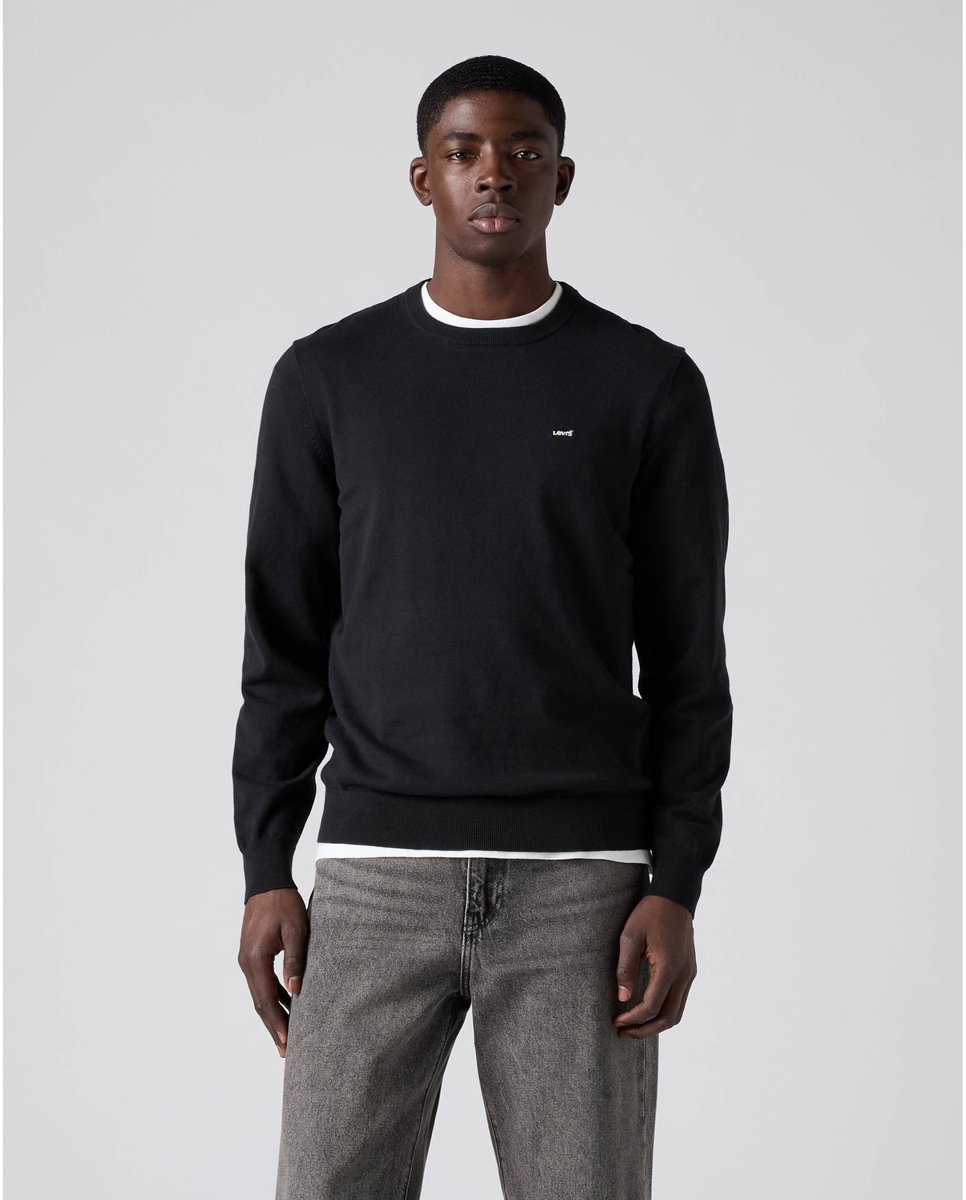 Levi’s Jersey Lichtgewicht Housemark Zwart