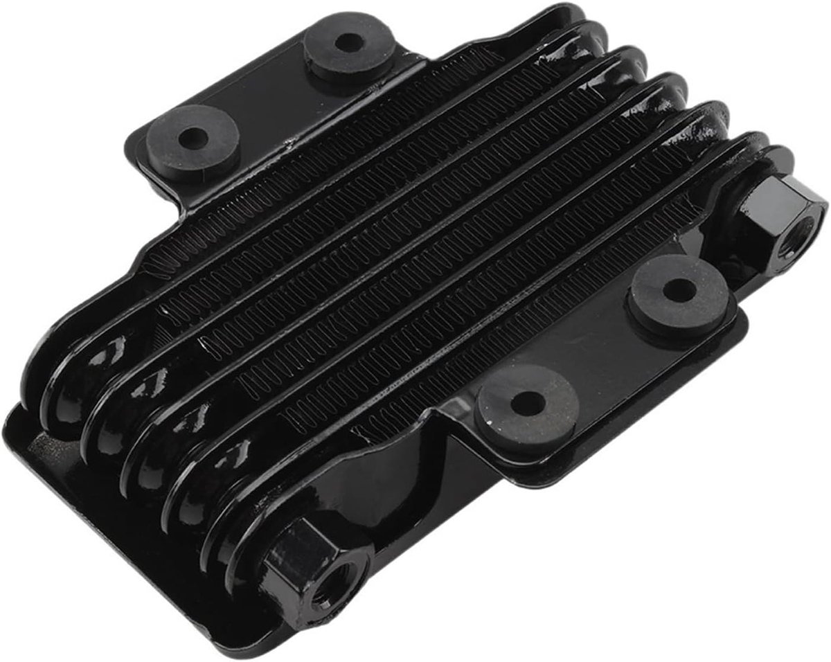 Motorolie Koeler - Olieradiator Motor - Motoronderhoud Verbeteren - Universeel Aluminium Ontwerp - Voor 125cc Motoren - Zwart