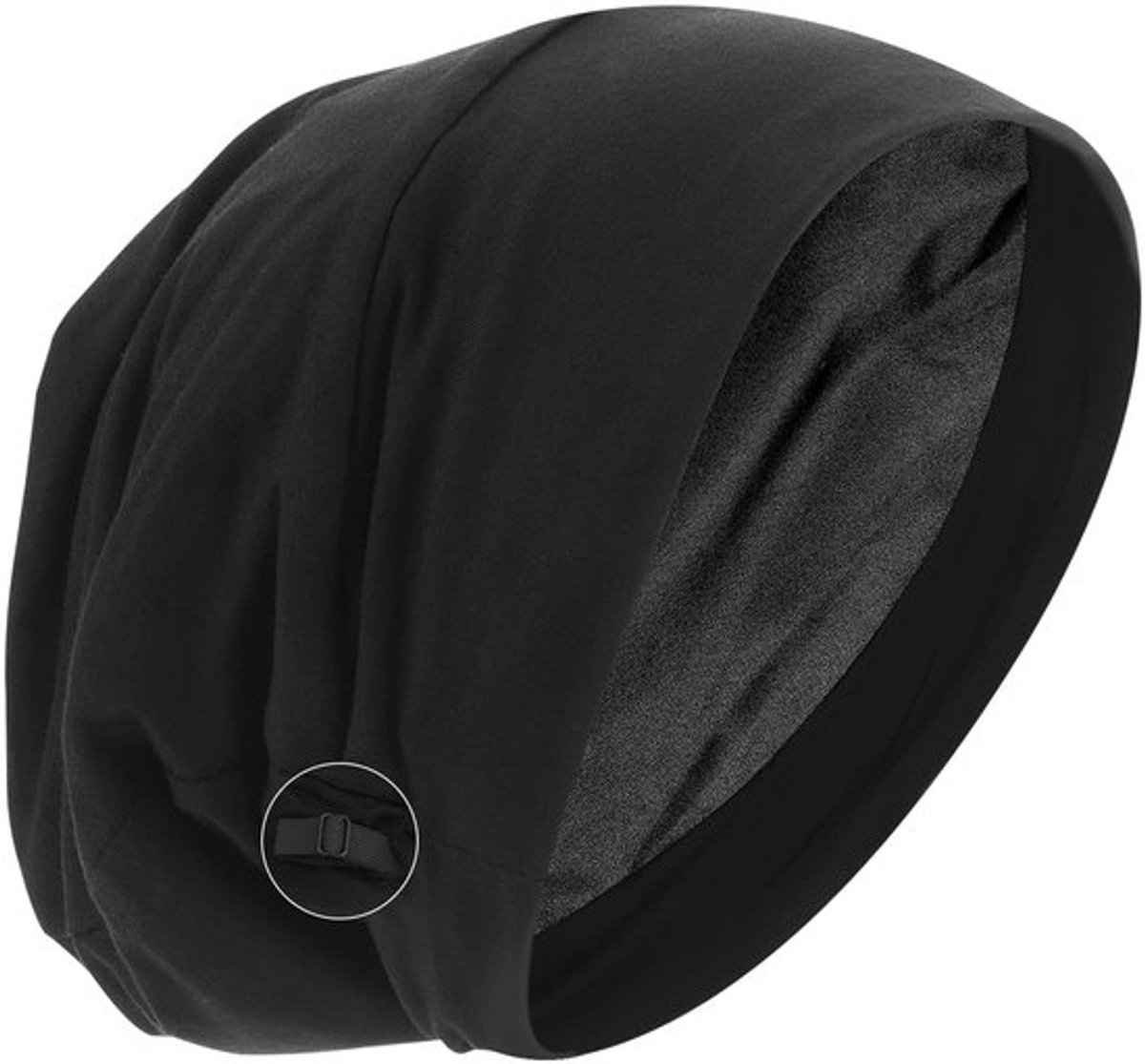 Slaapmuts Verstelbaar - Satijnen Douchemuts - Haarbedekking - Slouchy Beanie - Zachte Katoenen Buitenlaag - Comfortabele Ervaring - Haarmuts