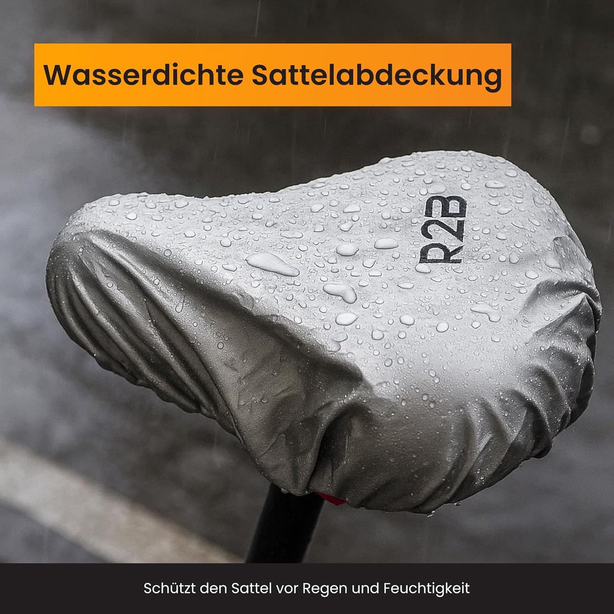 SnelShoppen - Comfortabele R2B Gel Fietszadel voor Vrouwen & Mannen - Ergonomisch met Ventilatie & Reflectie - Inclusief Waterdichte Zadelhoes - Brede
