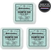 Störtebekker® Premium Shampoo Bar Munt - Vaste shampoo voor mannen en vrouwen - 3-in-1 douchezeep voor mannen voor haar, hoofdhuid en baard - Hydraterende shampoo - veganistisch, handgemaakt - 100 g Solid Shampoo Bar Fresh Mint