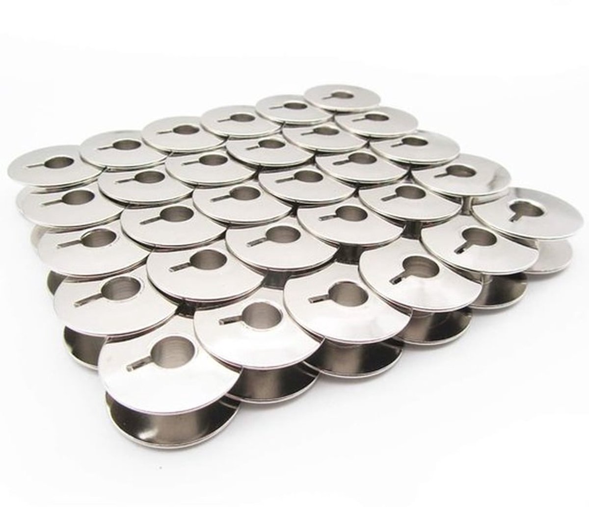 Stalen Bobbins L-Stijl voor Naaiapparaten - Compatibel met Brother, Singer (30 stuks)