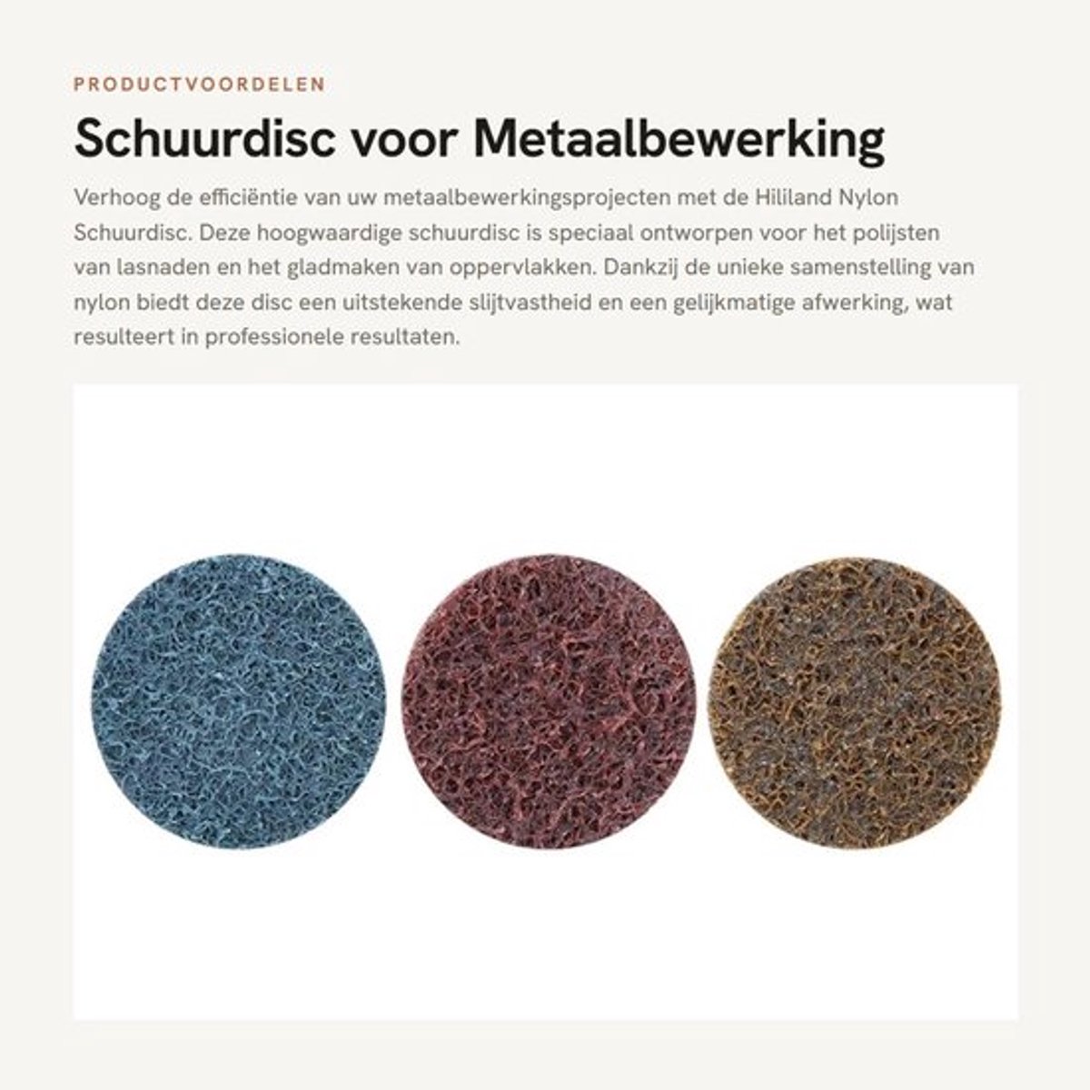 Schuurpapier Nylon - Schuurpapier Set - Schuurpapier Fijn - Schuurpapier 125mm - Schuurpapier voor Metaalbewerking - Hoge Kwaliteit en Slijtvast - Schuurdiscs