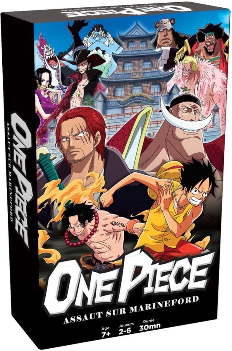 Strategisch Familiespel - One Piece - Aanval op Marineford - 2 tot 6 spelers - 7 jaar + - Epische slag met piraten en mariniers - Bordspel