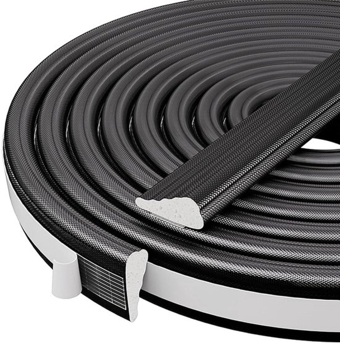 Tochtstrip 5 m - Zelfklevende Wigvormige Afdichting - Vochtbestendig - Geluidsisolatie - Geschikt voor Ramen/Deuren - 9,6 mm Breed - Afdichtstrip