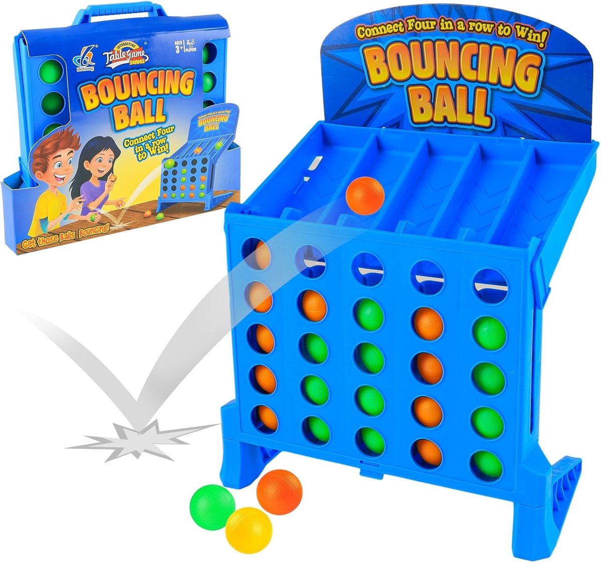 Interactief Tafelspel met 4 Actieve Ballen, 4 Schietschoten en Rebound Fun voor Kinderen en Volwassenen