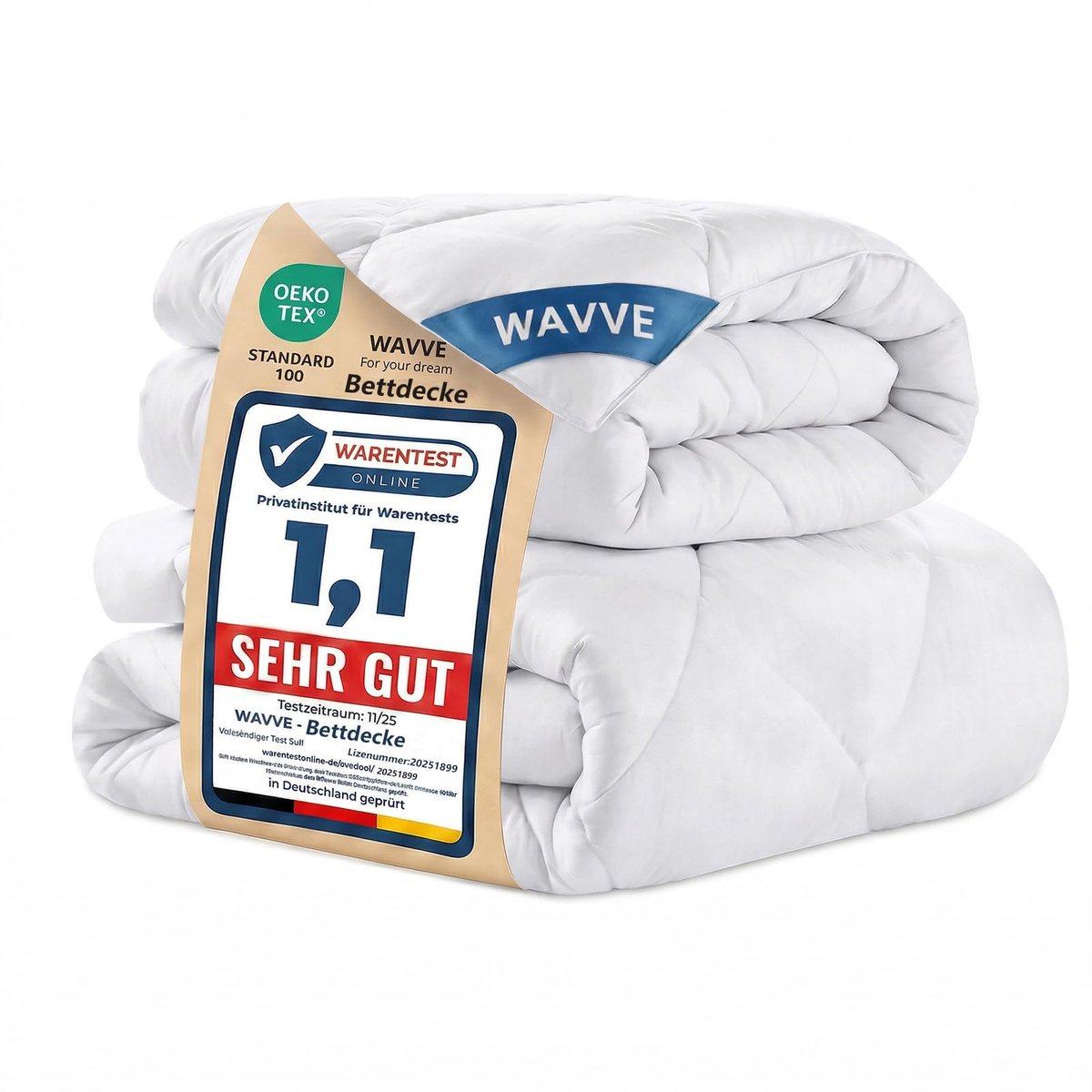 Thijox - 2-persoons Dekbed 240x260 cm Set: Zomer 150 g/m² + 4 Seizoenen 300 g/m² = Winter 450 g/m² Microvezel Dekbed Wit voor Comfortabel Slapen