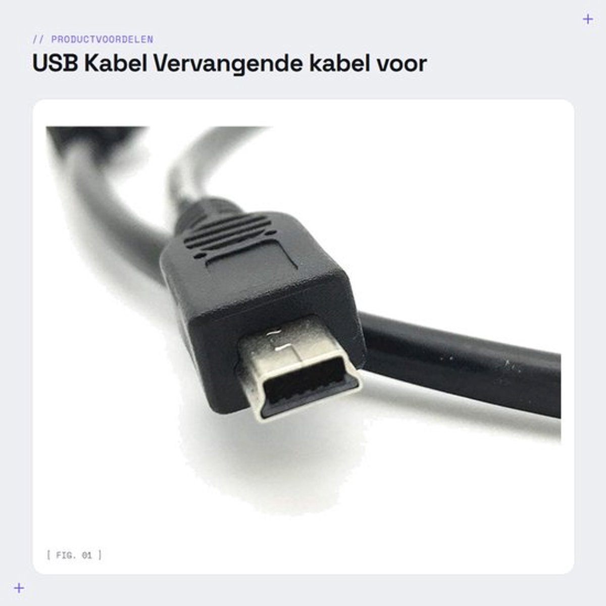 USB Kabel - Vervangende kabel voor EOS Digitale SLR Camera's - Hoge kwaliteit - Geschikt voor IFC-300PCU en IFC-400PCU - Duurzaam - Snell...
