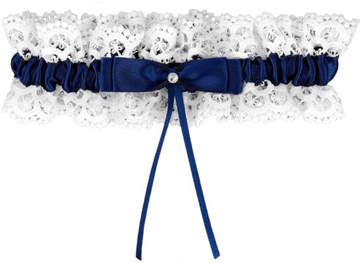 Mikovivi Kant Bruidskousenband, Elegant Rekbaar Strik Bruidskousenband Bruiloftsaccessoires voor Vrouwen Meisjes Bruidsdouches