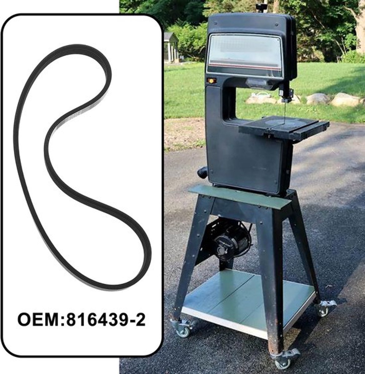 20 Inch 5-Rib Riem voor Craftsman Zagen