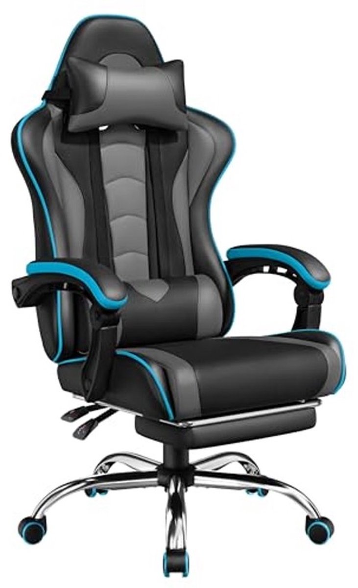 Ergonomische Gamingstoel met Massagfunctie en Voetensteun