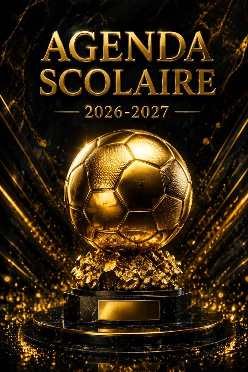 Agenda Scolaire 2026-2027 foot: Boostez votre productivité, optimisez vos études et brillez dans toutes vos matières - ShopVlot