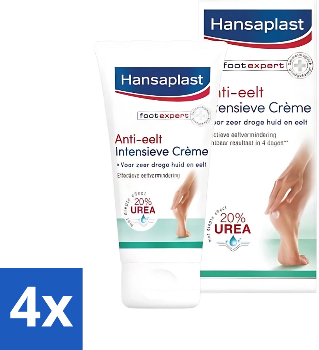 Hansaplast Anti-Eelt Creme 75 ml - Voordeelverpakking - 4 stuks