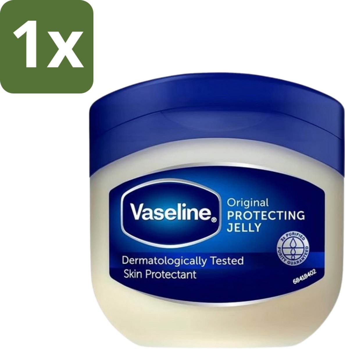 1 x Vaseline - Origineel - Beschermende Jelly - 50 ml - Huidverzorging - Vochtigheid - Beschermende Jelly - Droge Huid - Lippenverzorging