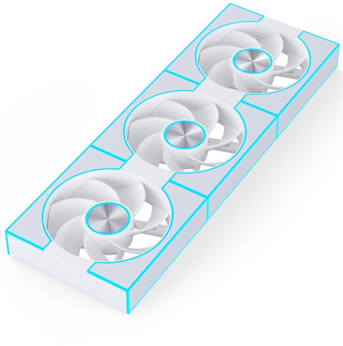 Elzusha - 3 Stuks 120mm ARGB Koelventilatoren voor Computerbehuizing