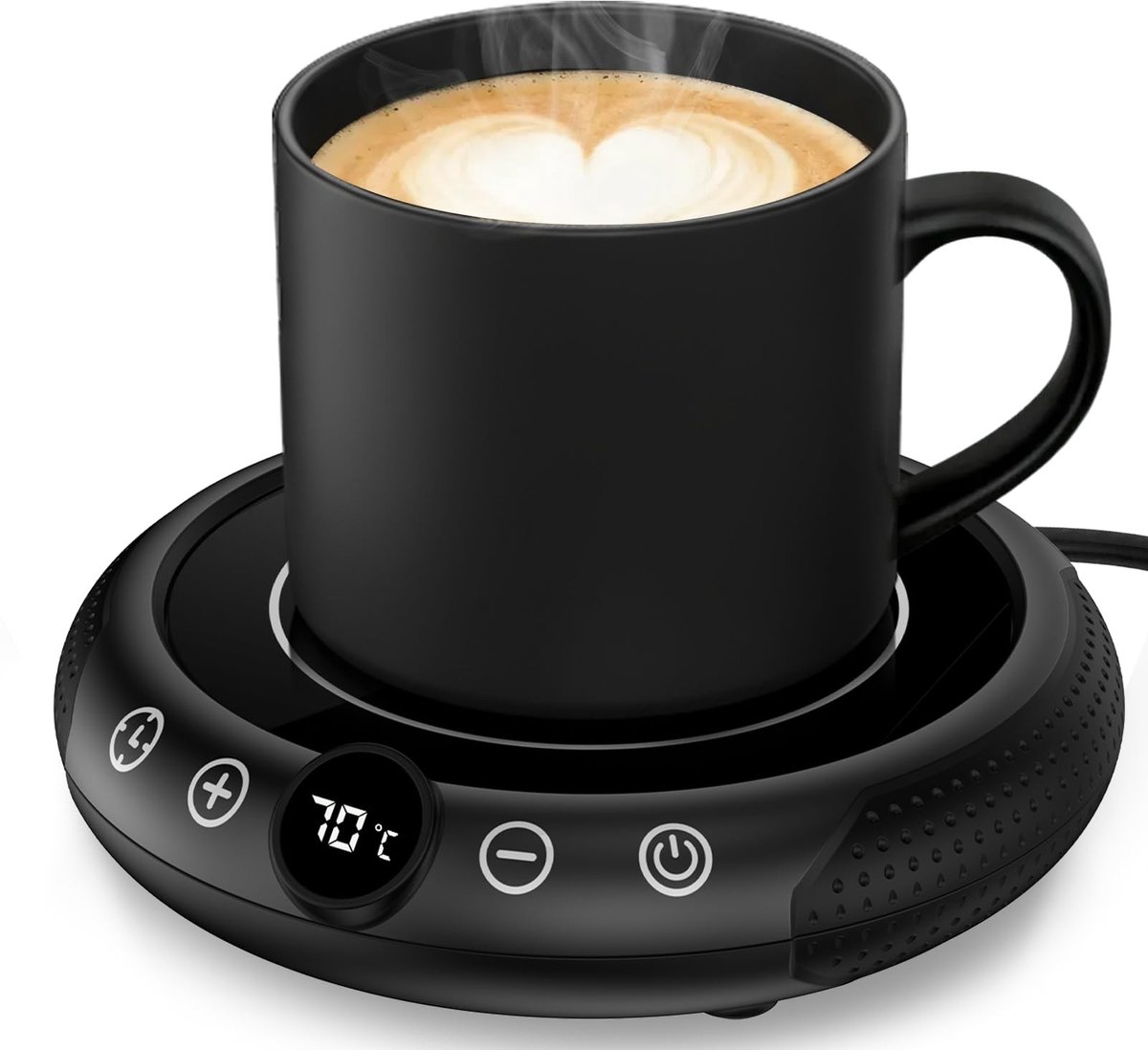 Elzusha - Elektrische Koffiebekerwarmer met Meerdere Temperatuurinstellingen