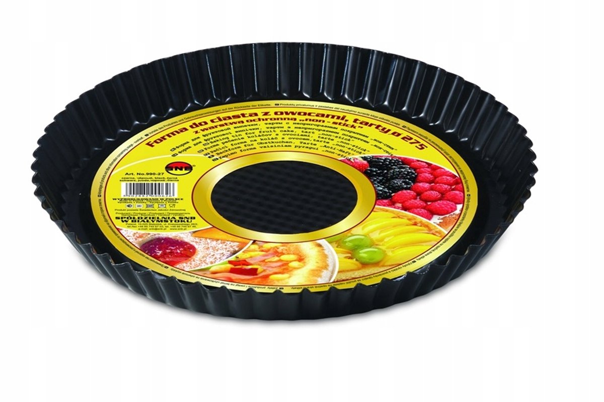 SNB Taartvorm 27cm met Antiaanbaklaag - Perfect voor Quiches en Taarten