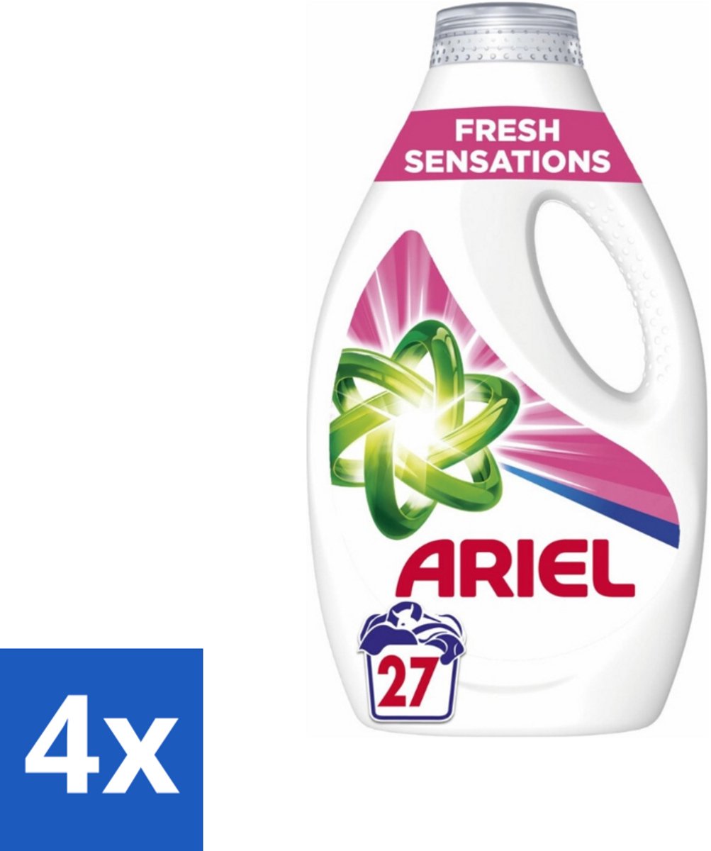 4 x Ariel Original - Fresh Sensations - Vloeibaar Wasmiddel - Witte en Lichtgekleurde Was - 27 Wasbeurten - Wasmiddel - Vloeibaar Wasmiddel - Ariel - Wasverzachter - Frisse Geur