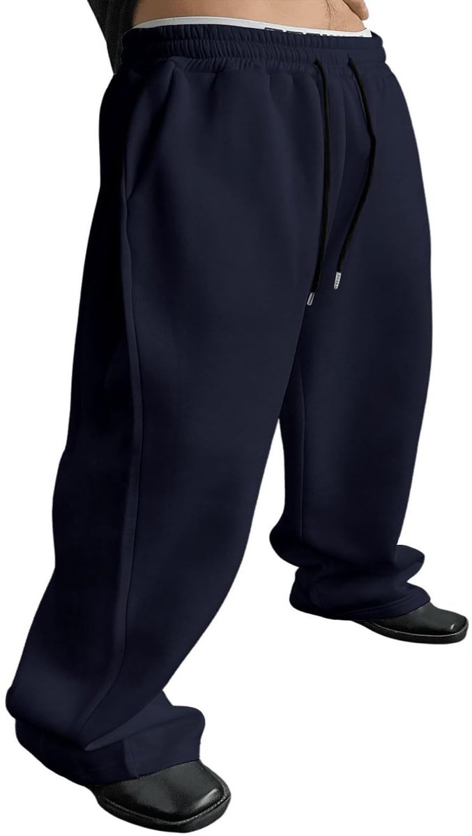Elzusha - Heren Joggingbroek - Comfortabele Vrijetijdsbroek - Marineblauw