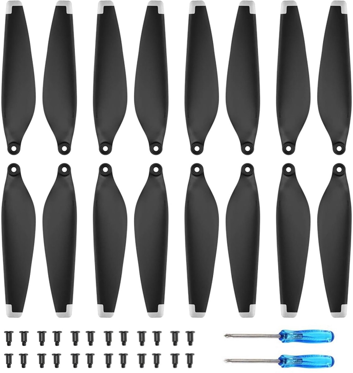 Elzusha - Set van 16 Mini 3 Propellers met Schroeven en Schroevendraaiers