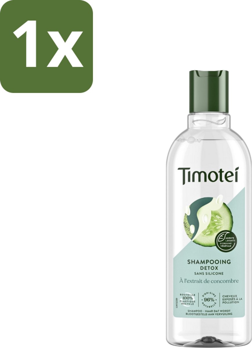 Timotei - Shampoo - Detox - Komkommerextract - 300ml - 1 stuk