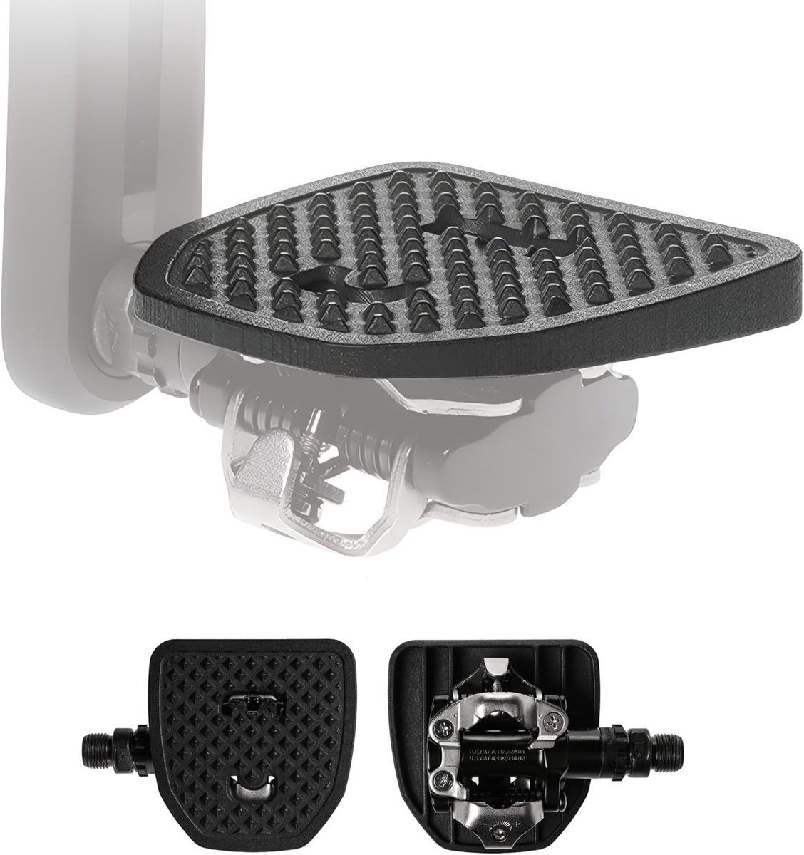 PP Pedal Plate - SPDX - Adapter voor Shimano SPD en Look X-Track compatible klikpedalen - Geen extra cleats benodigd - ShopVlot