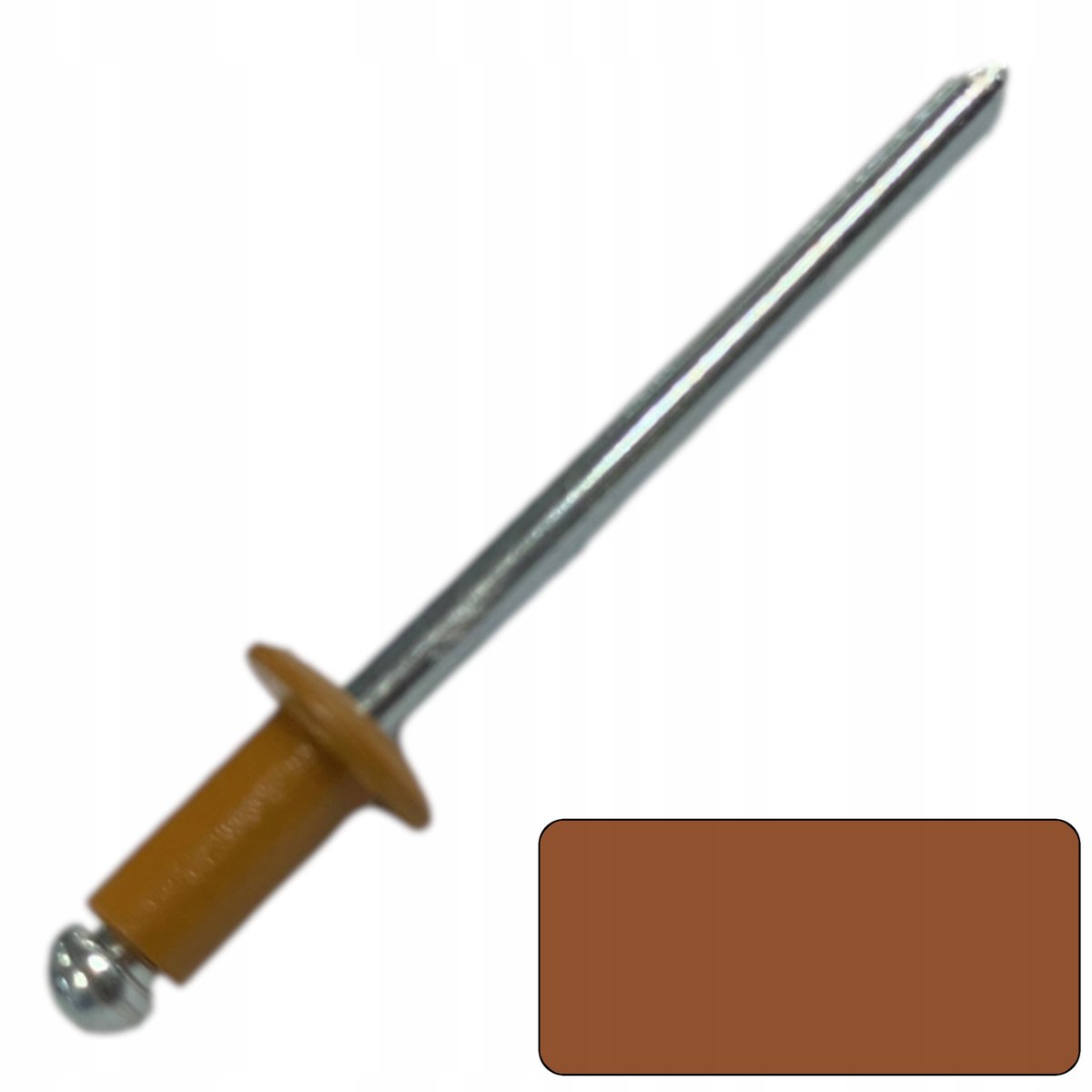 Merkloze blindklinknagels 4x10mm RAL 8001 - 100 stuks