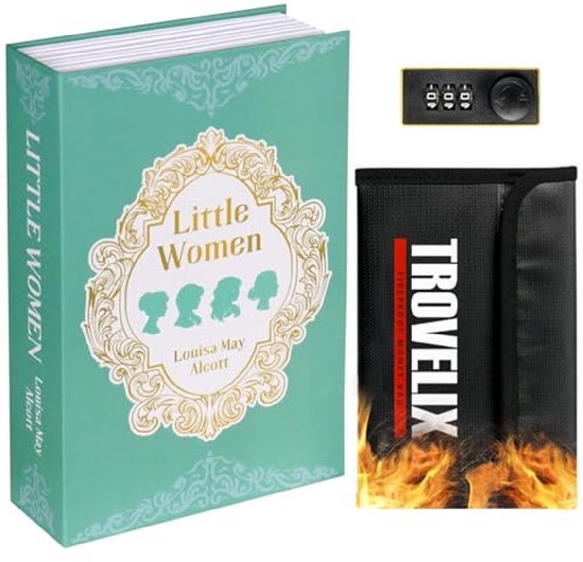 Verborgen Boekenkluis met Combinatieslot – Veiligheid en Esthetiek in Één